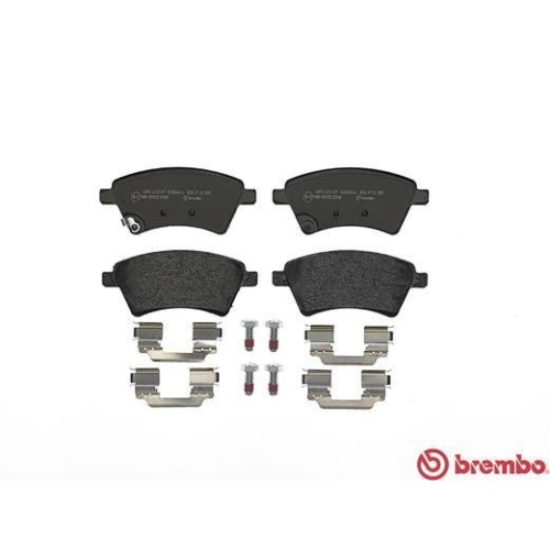 Placute frana Fiat Sedici (189) 06.06-10.14; Suzuki Sx4 (Ey Gy) 06.06-, Sx4 Saloon (Gy Rw) 10.07-, Fata, BREMBO