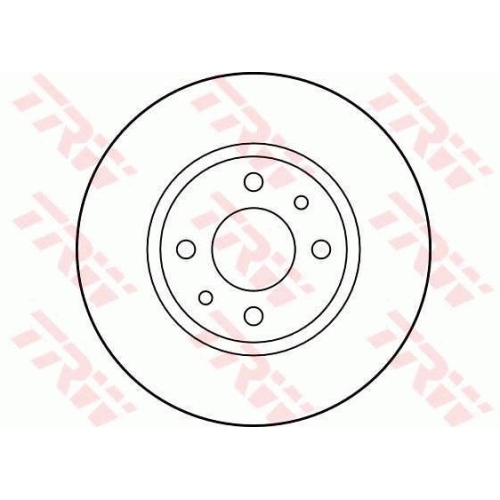 Disc frana Alfa Romeo 145, 07.1994-01.2001, Fiat Albea, Fiat Brava, Bravo, Doblo, Grande Punto, Fiat Marea, Palio, Fiat Marea, Tipo, Tempra, Lancia Delta, TRW