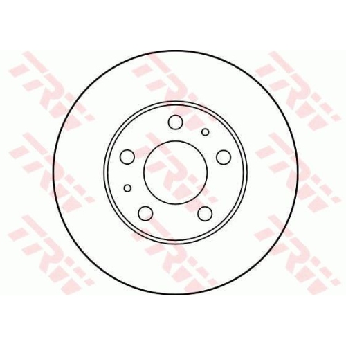 Disc frana Trw DF2721, parte montare : Punte fata