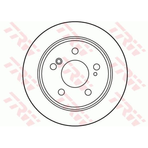 Disc frana Trw DF1583, parte montare : punte spate