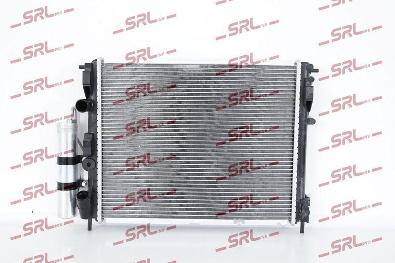 Radiator Renault Clio 98-12, Thalia/Symbol 99-08, motor: 1.2, 1.4, 1.6, radiator + condensator cu filtru uscator, 478x388x26+16, SRLine, Aluminiu/ Plastic brazat, 7711368012; 8200211563
