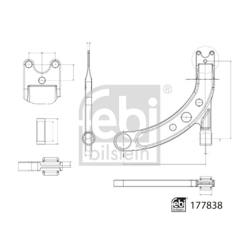 FEBI BILSTEIN Brat, suspensie roata