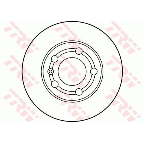 Disc frana Trw DF2805, parte montare : Punte spate