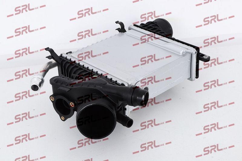 Intercooler Mercedes Clasa C (W205) 13-, Clasa CLS (C257) 18-, Clasa E (W213) 16-, motor: 1.5 T, 2.0 T, intercooler - racire apa, 207x197x64, SRLine, Aluminiu/ Plastic brazat, 2640900900; 2640905200