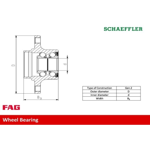 FAG Set rulment roata