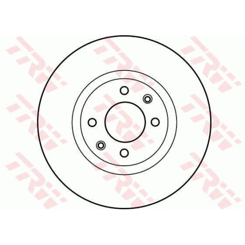 Disc frana Citroen Citroen Berlingo, C3, 02.2009-, C4, C5 1, Ds3, Xsara, Peugeot, 2008, 207, 02.2007-, 3008, 307, 308, 308 Cc, 308 Sw, 5008, Partner, TRW