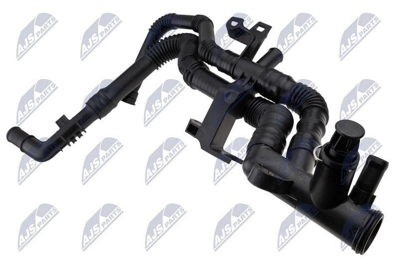 Furtun radiator Citroen Berlingo 1.6 HDI 2005-, C3 1.6 HDI 2005-, C4 1.6 HDI 2004-, Peugeot 206 1.6 HDI 2004-, 307 1.6 HDI 2004-, 308 1.6 HDI 2007-, 407 1.6 HDI 2004-, Partner 1.6 HDI 2005-; 9647768980; NTY, aftermarket