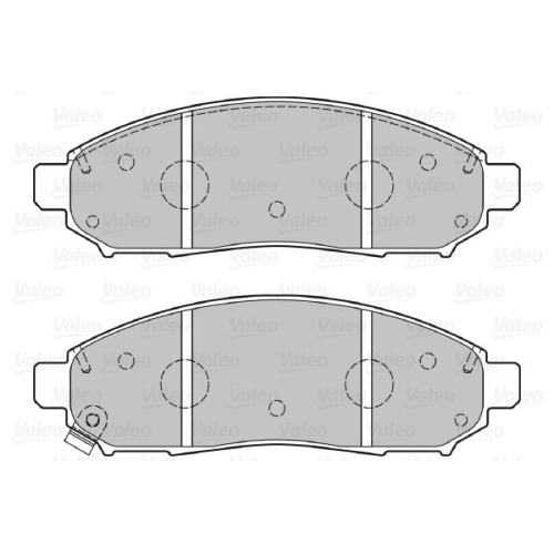 VALEO set placute frana,frana disc FIRST