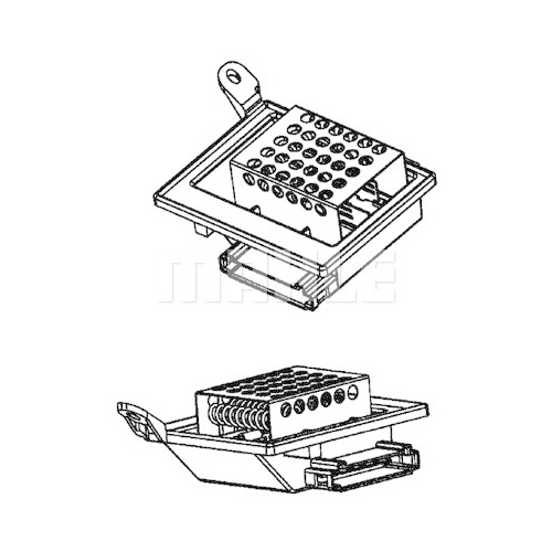 MAHLE Rezistor, ventilator habitaclu BEHR *** PREMIUM LINE ***