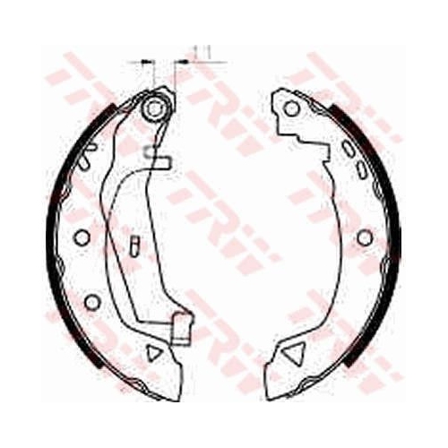 Set saboti frana Trw GS8240, parte montare : Punte spate