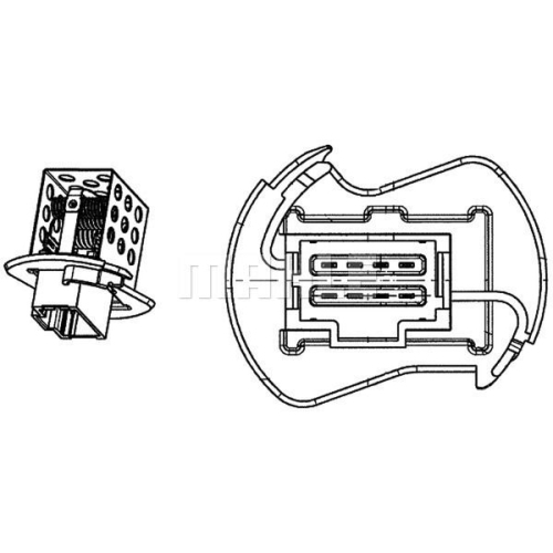 MAHLE Rezistor, ventilator habitaclu BEHR *** PREMIUM LINE ***