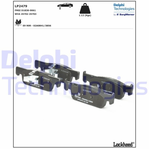 DELPHI set placute frana,frana disc