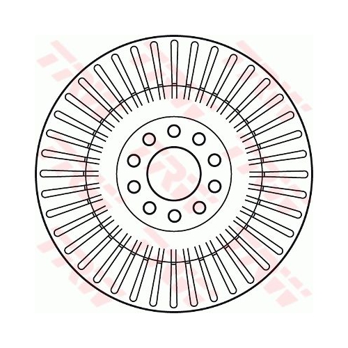 Disc frana Trw DF4268S, parte montare : Punte fata