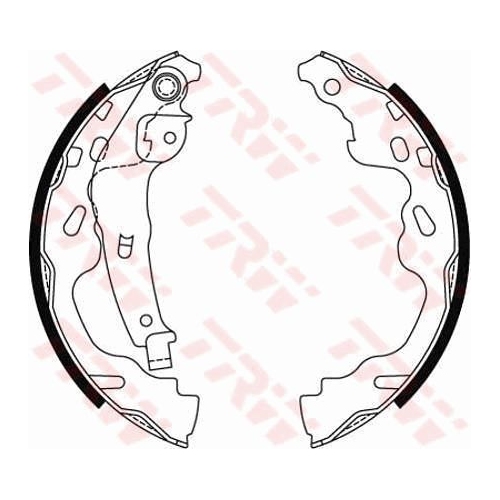 Set saboti frana Trw GS8480, parte montare : Punte spate