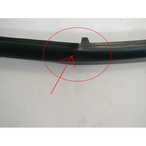 Bandou bara fata Vw Polo ( 9N ) Hatchback 10.2001-04.2005 negru , fara primer , se poate vopsi ; INDOITA - VEZI POZE