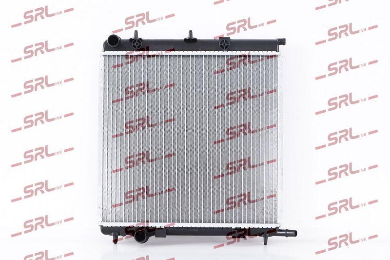 Radiator Citroen C2 03-09, C3 02-10, C3 10-16; Peugeot 1007 05-09, 207 06-, motor: 1.1, 1.4, 1.4 HDI, 396x380x16, SRLine, Aluminiu/ Plastic brazat, 1330C0; 1330C2