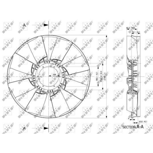 NRF Paleta ventilator, racire motor