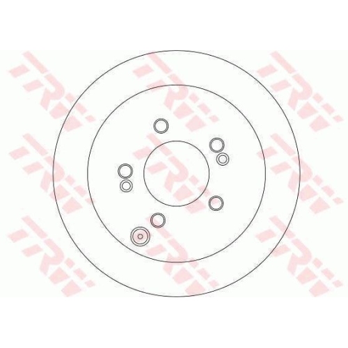 Disc frana Trw DF4287, parte montare : Punte spate