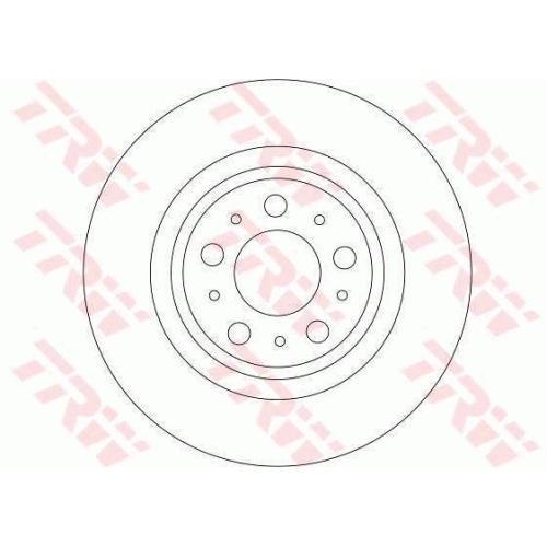 Disc frana Trw DF4338, parte montare : Punte spate