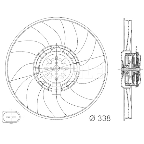 MAHLE Ventilator, radiator BEHR