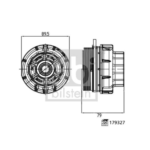 FEBI BILSTEIN Capac, carcasa filtru ulei febi Plus