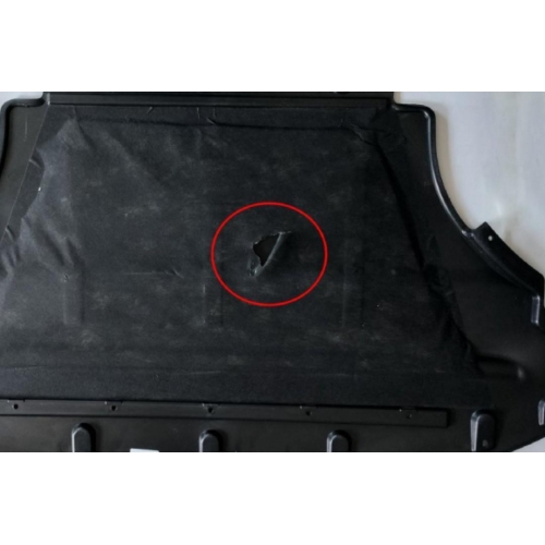 Scut motor Audi Q5 (8r), 09.2008-06.2012, montare fata, plastic - – polypropylene (PP) and fibrasticla (GF20); cu amortizare; inferior, RapidAuto -IZOLATIE RUPTA - VEAZI POZE