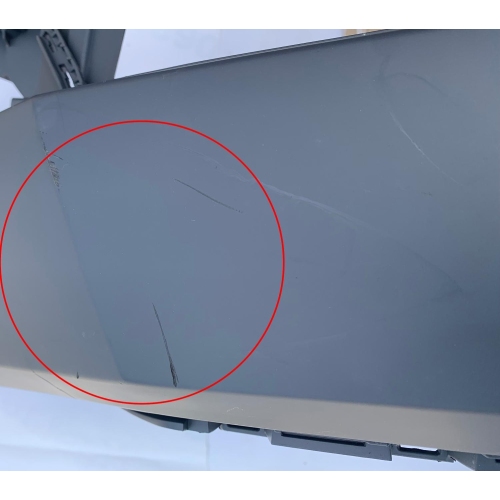 Bara fata VW CC (358), 02.2012-2017, grunduit, 3C8807221F cu gauri pentru spalatoare faruri si 2 senzori de parcare; PREZINTA URME DE ZGARIETURI