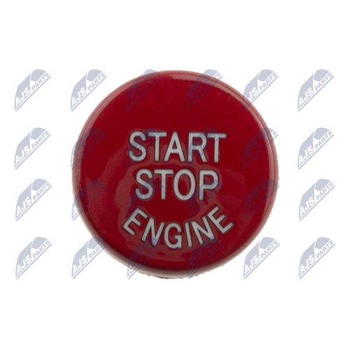 Capac buton pornire/oprire Bmw Seria 5 F10, F11 2009-, 7 F01, F02 2008-, 6 F12 2010-, 6 Coupe F13 2011-, pt comutator cu Start-Off Automat-culoare : Red, 61319153831