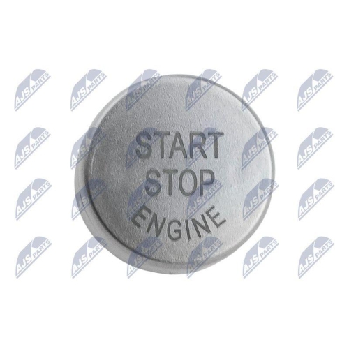 Capac buton pornire/oprire Bmw Seria 5 F10, F11 2009-, 7 F01, F02 2008-, 6 F12 2010-, 6 Coupe F13 2011-, pt comutator cu Start-Off Automat -culoare : Argintiu, 61319153831