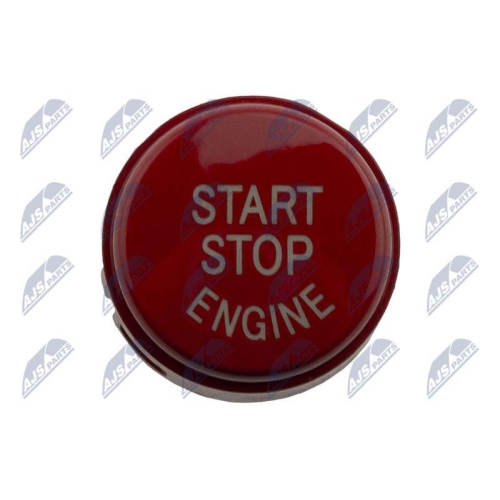 Capac buton pornire/oprire Bmw Seria 5 F10, F11 2009-, 7 F01, F02 2008-, 6 F12 2010-, 6 Coupe F13 2011-, nu este compatibil cu comutator cu Start-Off Automat-culoare : Red, 61319153832