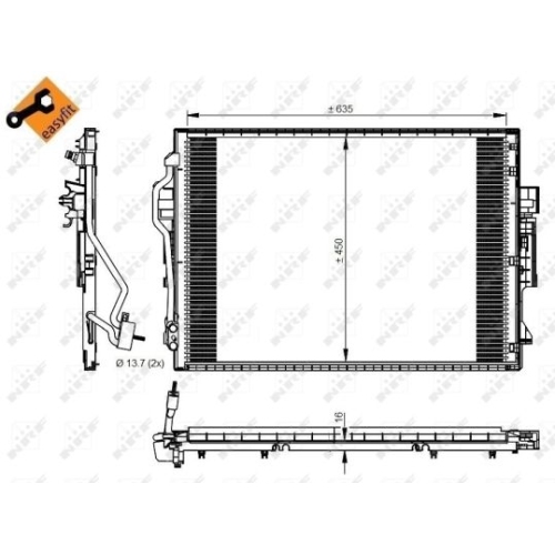 NRF Condensator, climatizare EASY FIT