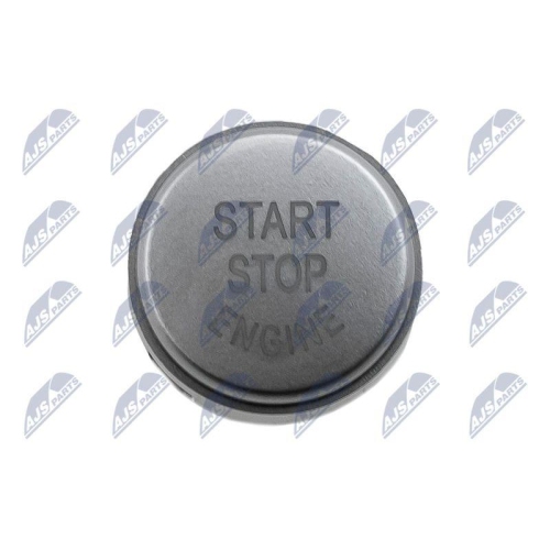 Capac buton pornire/oprire Bmw Seria 5 F10, F11 2009-, 7 F01, F02 2008-, 6 F12 2010-, 6 Coupe F13 2011-, nu este compatibil cu comutator cu Start-Off Automat-culoare : Argintiu, 61319153832