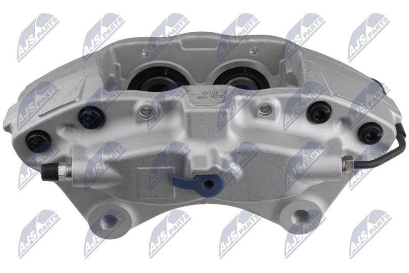 Etrier frana Tesla Model S 2012-, Model X 2015-; partea din spate, dreapta, electric, sistem BREMBO; 1027644-00-A; NTY, aftermarket