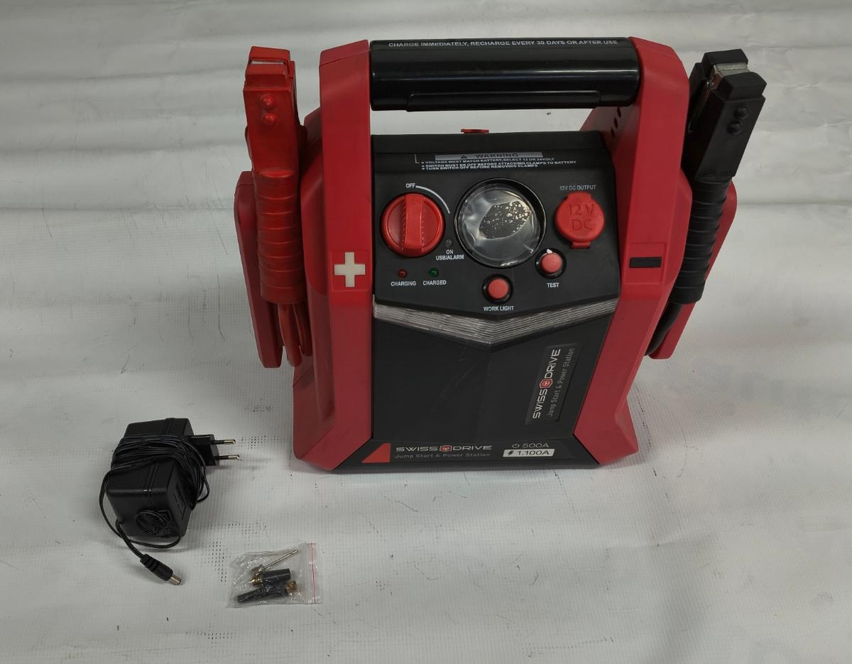 Jump starter robot pornire 12V, cu compresor, lanterna si priza 12V, 18Ah, 35EP004 -REZISTENTA BATERIEI SCAZUTA , NECESITA SCIMBATA