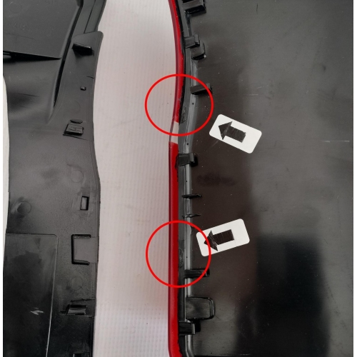 Stop spate lampa Bmw X5 (E70), 04.2010-11.2013, spate, Stanga, partea exterioara; LED+P21W+W16W; fara suport bec, TYC - ORNAMENT LATERAL DEZLIPIT