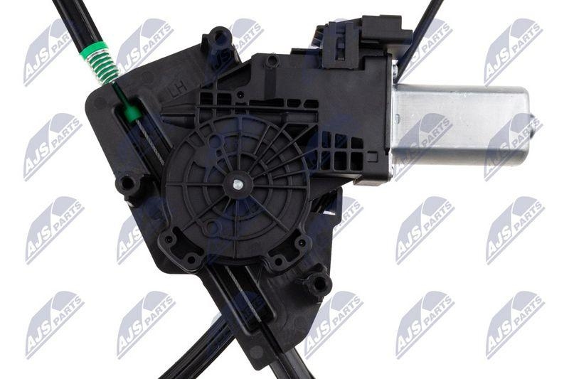 Macara geam Tesla S 2012-2021; partea din fata, stanga, cu motoras; 6006551-00-E; NTY, aftermarket