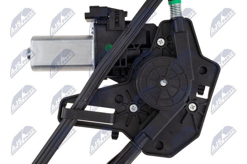 Macara geam Tesla X 2021-; partea din fata, dreapta, cu motoras; 1028819-00-F; NTY, aftermarket