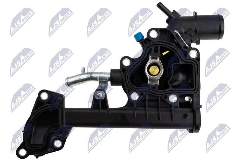Termostat cu carcasa Fiat Tipo 1.6 D 2016-, Doblo 1.6 D 2016, 500l/500x 1.6 D 2012-, Jeep Renegade 1.6 CRD 2014-; 55254237; NTY, aftermarket
