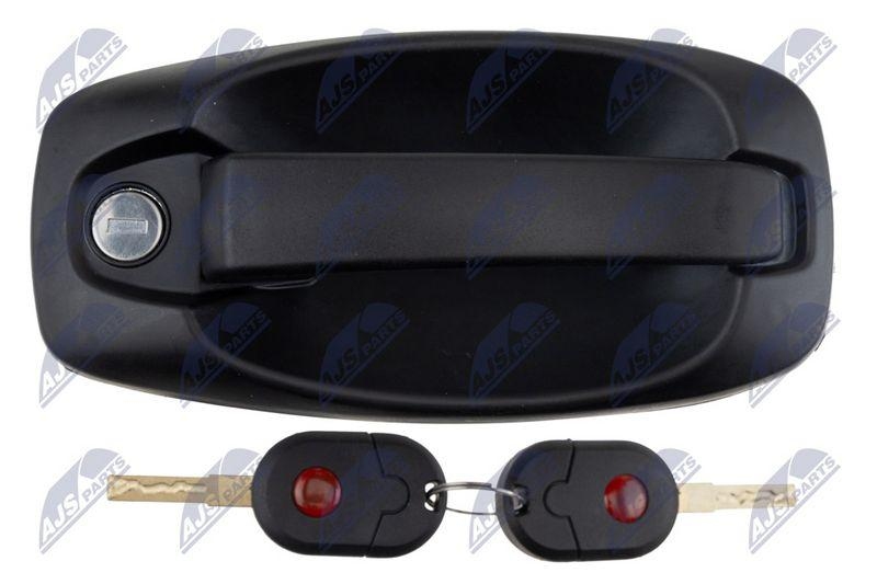 Maner exterior usa Fiat Fiorino 2007-, Qubo 2007-, Citroen Nemo 2007-, Peugeot Bipper 2007-; partea din fata, cu doua chei; 735482258; NTY, aftermarket
