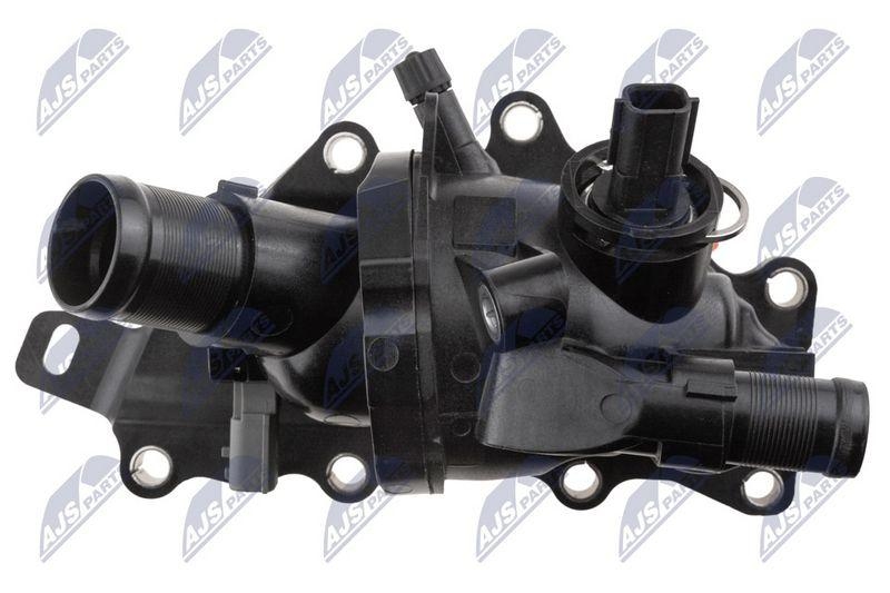 Termostat cu carcasa Renault Megane IV 1.0 2016-, Clio V 1.3 2019-, Captur II 1.3 2020-, Arkana 1.3 2020-, Dacia Jogger 1.0 2021-; 110605999R; NTY, aftermarket