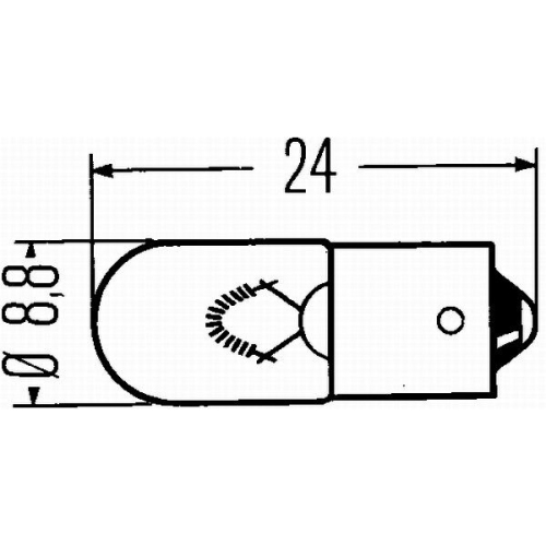 HELLA Bec incandescent HEAVY DUTY