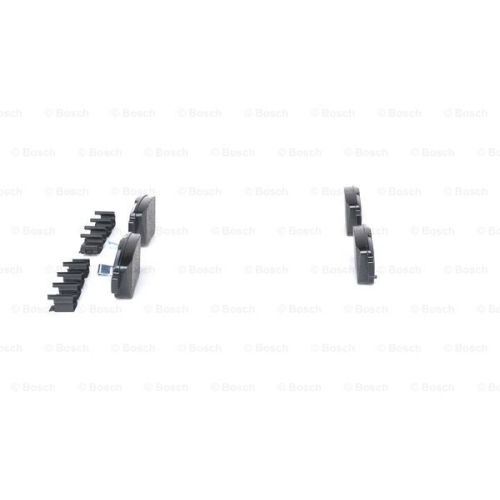 Set placute frana punte spate Toyota Avensis (T25), 04.2003-11.2008, Corolla Verso 2004-2009; Previa III, 2005-; marca Bosch 0986424798,