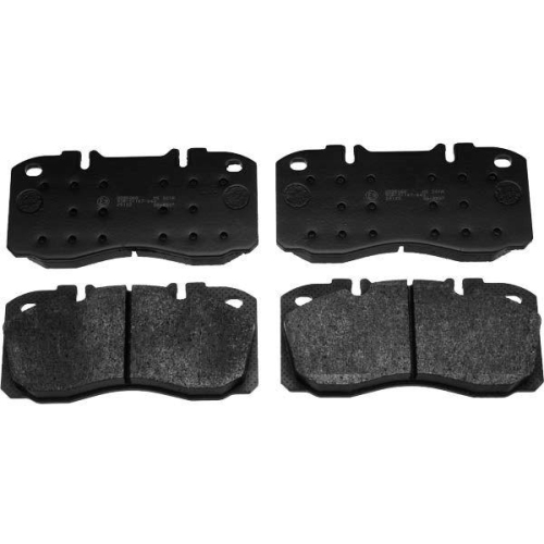 Placute frana Iveco Daily 4 Box, Daily 4 Platform / Chassis, Daily 5 Box, Daily 5 Platform / Chassis, Daily 6 Box, Daily 6 Bus, Daily 6 Platform / Chassis, punte fata, pregatit pentru senzor uzura; TRW