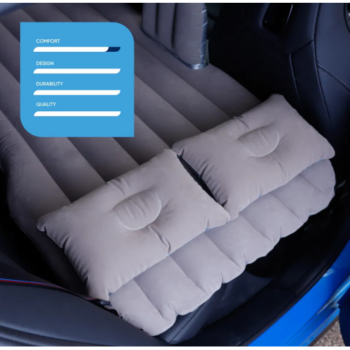 Saltea gonflabila Auto, pentru bancheta spate masina, 130x74x10cm, + 2 perne gonflabile, material PVC