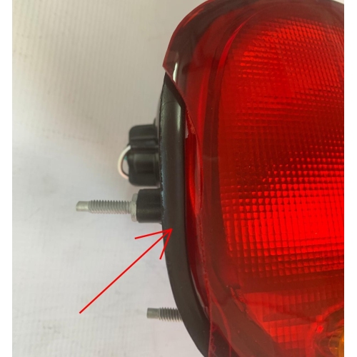 Stop, lampa spate DAEWOO MATIZ I (KLYA/M100), 01.1998-12.2008, DEPO, partea stanga, cu lampa ceata spate;tip bec P21/5W+P21W; cu locas bec- CRAPAT LA MARGINE