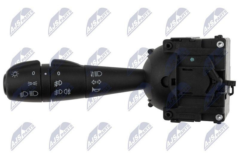 Comutator coloana directie Dacia Duster 2010-, Logan II 2012-, Sandero II 2012-, Dokker 2012-; functii: semnalizare, claxon, lumini, proiectoare ceata spate, faza lunga; 255401301R; NTY, aftermarket