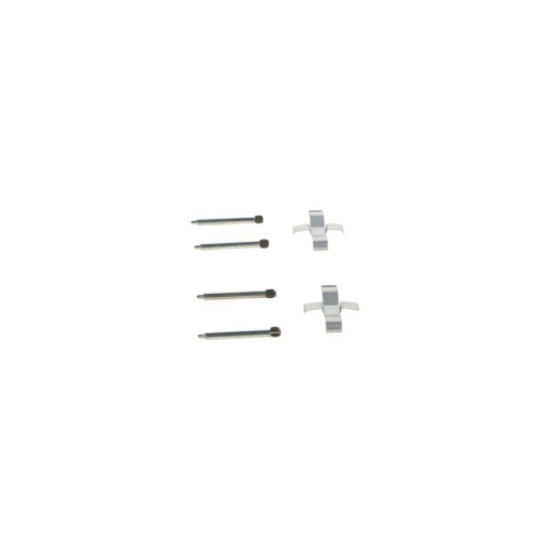 Set accesorii placute frana Mercedes 124 (W124) 12.84-08.93, 190 (W201) 10.82-08.93, Clasa A (W168) 07.97-08.05, Clasa C (W202) 03.93-05.00, Clasa E (W124) 02.93-06.96, Clasa E Convertible (A124) 05.93-03.98, Clasa E Coupe (C124) 06.93-06.97, Spate, BOSCH