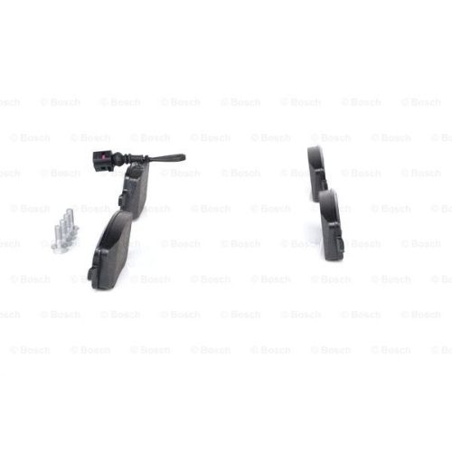 Set placute frana Bosch 0986494105, parte montare : Punte Fata, Seat Ibiza 6L, 2002-2008; Skoda Fabia 1999-2015; Praktik, Roomster 2006-; VW Polo 9N, 2001-2009