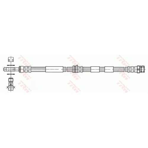 Furtun frana fata TRW Audi A3 (8L) 1996-2006; Seat Leon (1M) 1999-2006 Toledo II (1M) 1998-2006; Skoda Octavia 1U 1998-2010; VW Bora 1998-2013 Golf 4 (1J) 1997-2007 partea stanga=dreapta