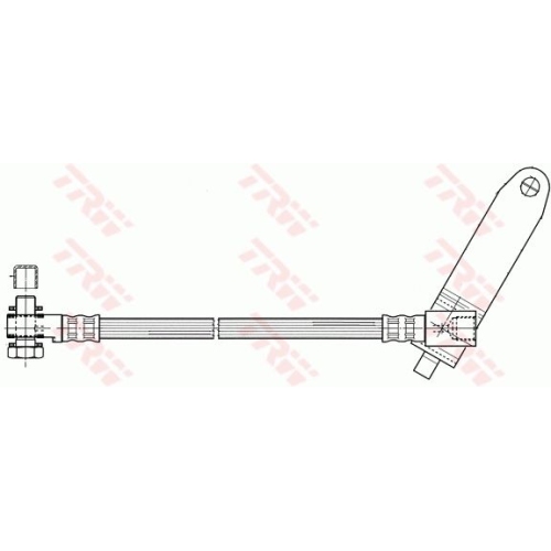 Furtun frana fata TRW, Ford Tourneo Connect, 2002-12.2013, Transit, 2000-2006, partea dreapta, Fata; puntea fata; dreapta